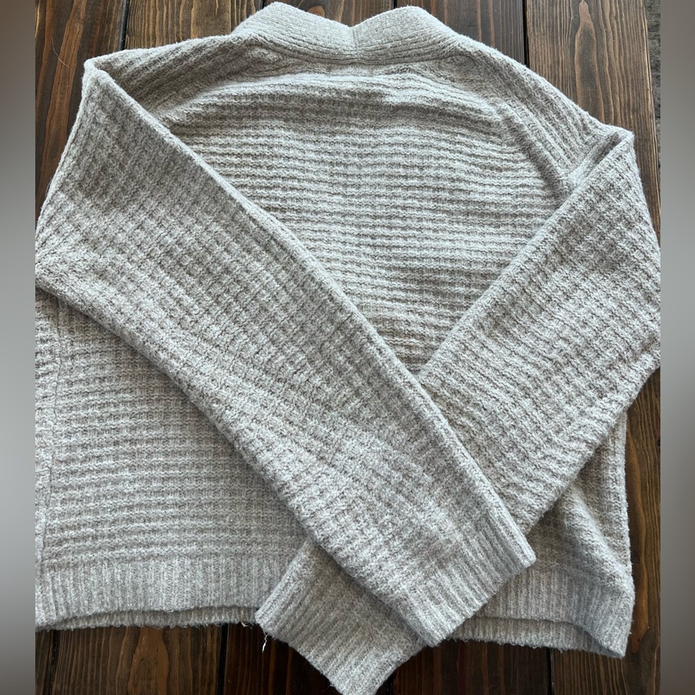 Universal Thread Medium Brown Knit Button Down Ca… - image 5